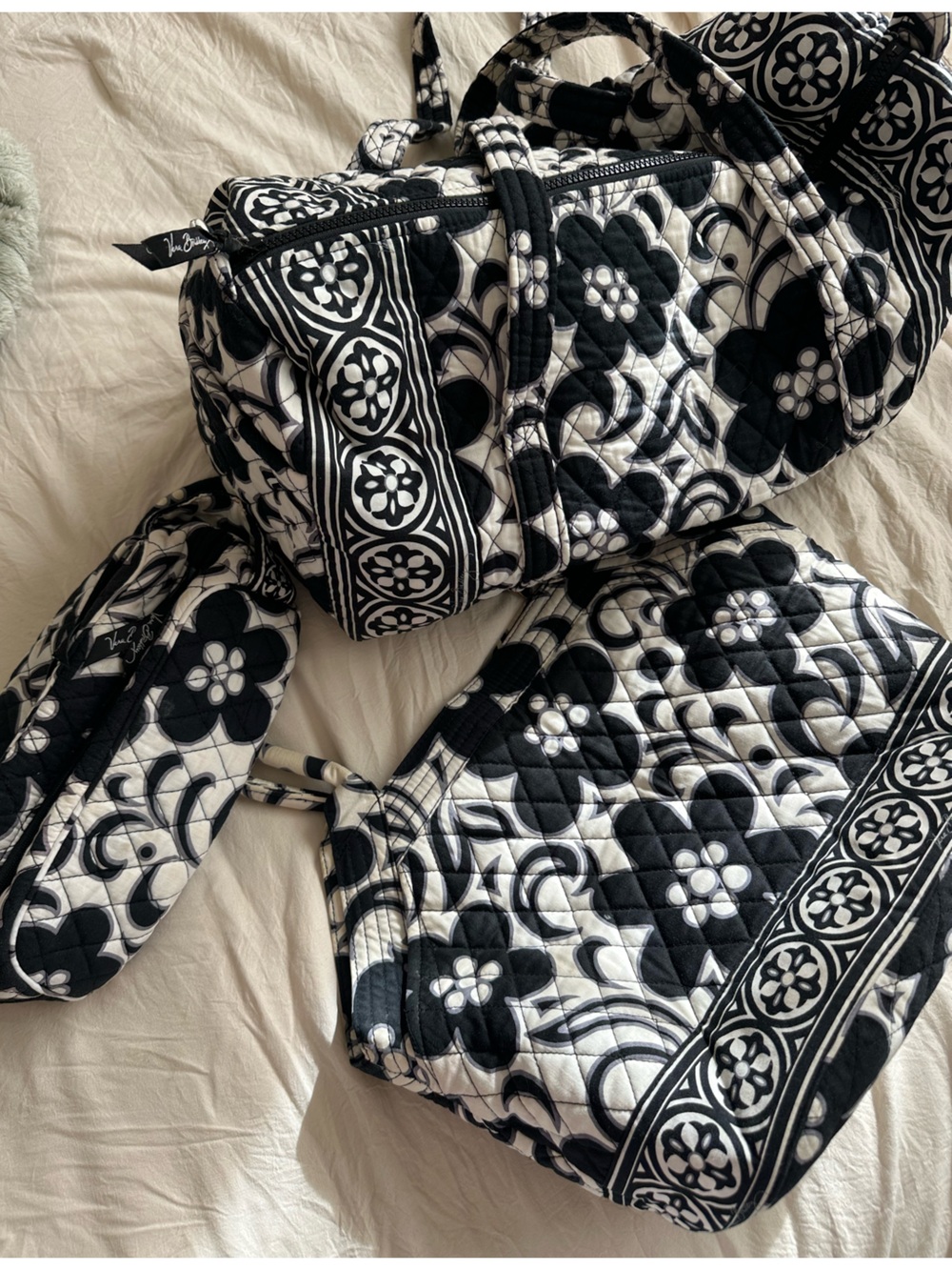 Vera Bradley Black and White Travel Bundle